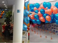 open dag ROC Almere met helium ballon trosjes