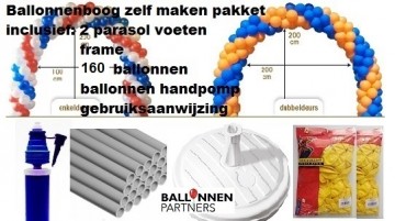 ballonnenboog zelf maken pakket metallic