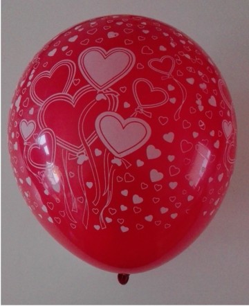 ballonnen met hartjes