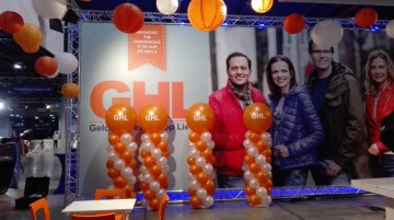 ballon pilaar met logo opdruk