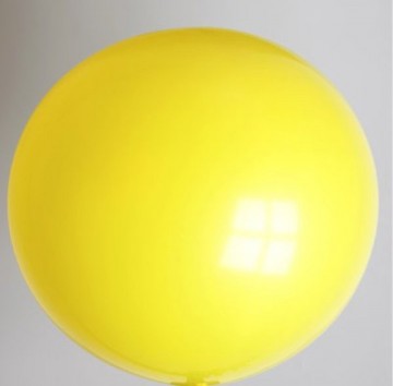 reuze ballon 90 cm geel