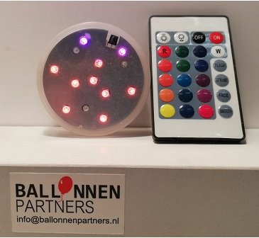 led lamp rgb afstandbediening voor ballon - ballonnen toebehoren - ballonnen, helium ballonnenboog, ballonnen decoraties