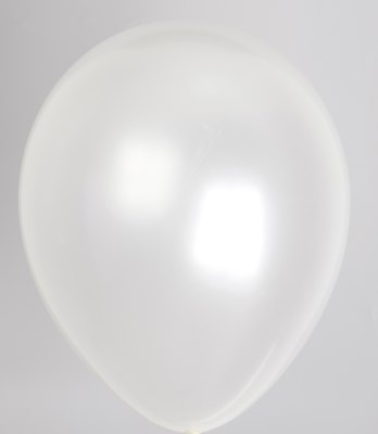 wit metallic 100 stuks - Metallic ballonnen - ballonnen, helium ballonnen, ballonnenboog, ballonnenpilaar, decoraties